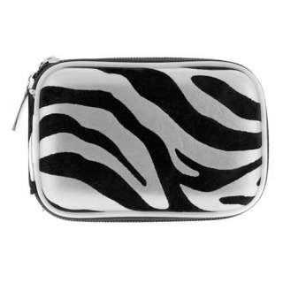 : GTMax Digital Camera Zipper Eva Pouch Carrying Case   Silver Zebra 