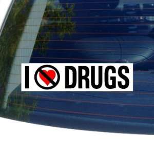  I Hate Anti DRUGS   Window Bumper Sticker: Automotive