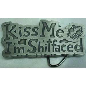  Kiss Me I Am Shitted Face Belt Buckle: Everything Else