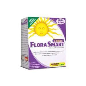 FloraSmart 6 Billion by Renew Life, 90 Tablets   Contains 10 strains 