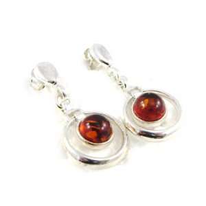  Earrings silver Inspiration amber.: Jewelry