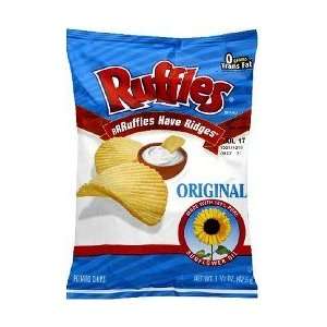 LLS Ruffles Regular Potato Chip (1.38oz): Grocery & Gourmet Food