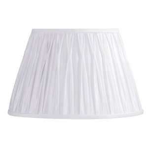   Classic 6.25 Inch Pinched Pleat Clip Shade, White: Home Improvement