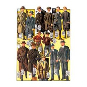  Stylish Boys and Youths with Suits and Coats 28X42 Canvas 