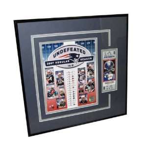  Ticket Frame Patriots 16 0 Game: Sports & Outdoors