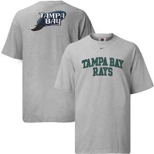 Nike Tampa Bay Rays Ash Changeup Arched T shirt:  Sports 