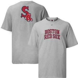    Nike Boston Red Sox Ash Changeup Arched T shirt