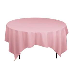  85 Inch Square Polyester Tablecloth White
