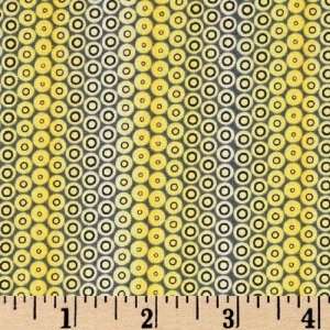   Visual Arts Dots Stripe Citrus Fabric By The Yard: Arts, Crafts