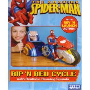   Realistic Revving Sounds and Removable Spider Man Figure: Toys & Games