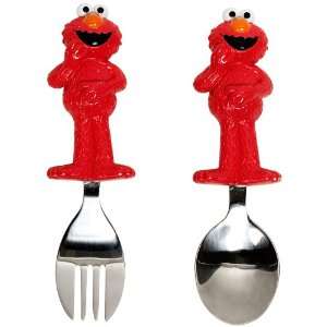  Munchkin Sesame Street Toddler Fork and Spoon, Elmo: Baby