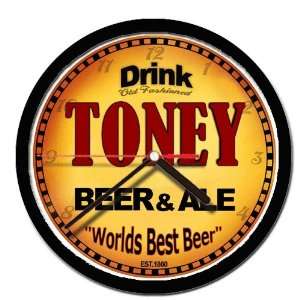  TONEY beer and ale cerveza wall clock: Everything Else