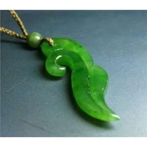  Jade Elegant Double Frond Pendant (HNW 0402) Jewelry