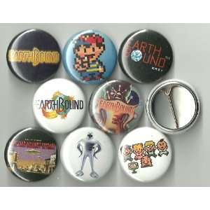  Earthbound Lot of 8 1 Pinback Buttons/Pins: Everything 
