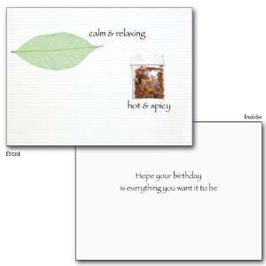    RELAXING & SPICY BIRTHDAY CARD   JCB BN 0111: Everything Else