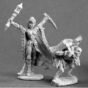   Heaven Nathrae Dark Elf Cleric and Servant RPR 03110 Toys & Games