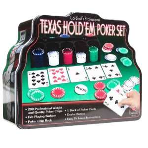  Cardinal Industries Deluxe Texas Hold Em Set in Tin Toys 