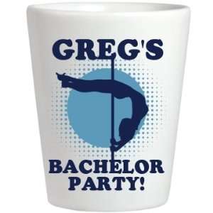  Gregs Bachelor Party: Custom Ceramic Shotglass: Kitchen 