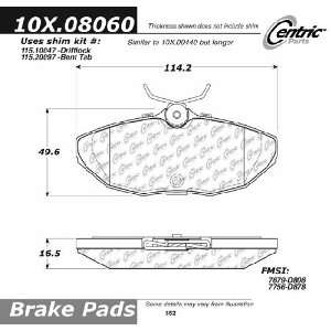  Centric Parts 105.08060 Ceramic Brake Pad: Automotive