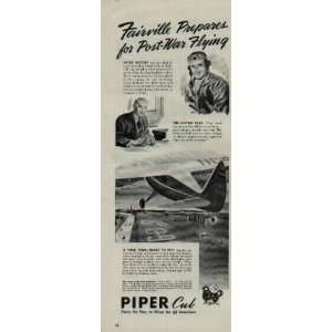  Fairville Prepares for Post War Flying! .. 1944 PIPER 