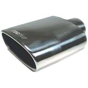 Ractive T815: Exhaust Tip, Stainless, Polished, Slant/Rolled Edge, 2 