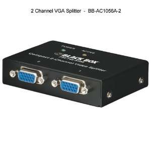  Black Box VGA Video Splitter  2 Ports: Camera & Photo