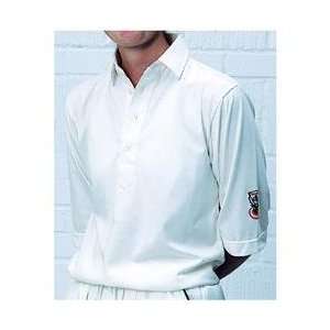  Hunts County Bat Mens 3/4 Sleeve Cricket Shirt   White 