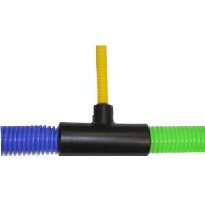 PLASTICS 1/2 x 1/4 x 1/2 Wire Loom Tees/ T Connector