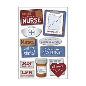  Karen Foster Heroes Cardstock Stickers 5.5X9 Nurse 