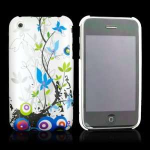  Flowers White Hard Plastic Case for iPhone 3G 3GS 