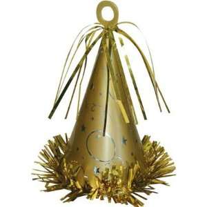  Gold Party Hat Balloon Weight: Toys & Games