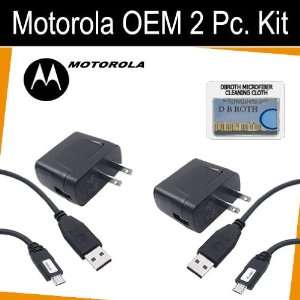  Set Of 2 Original OEM Travel Chargers + Data Cables For 