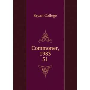  Commoner, 1983. 51 Bryan College Books