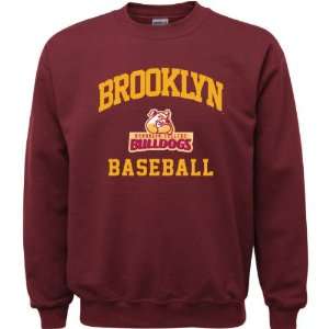  Brooklyn College Bulldogs Maroon Youth Baseball Arch 