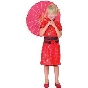   China Girl Chinese Childs Fancy Dress Costume S 122cms: Toys & Games