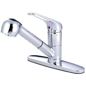   Brass PKS881C single handle pull out kitchen faucet: Home Improvement