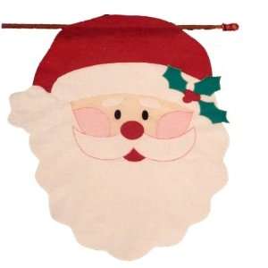  Large Holiday Applique Santa Claus Banner: Health 