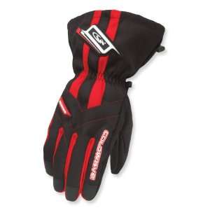  COLDWAVE SNO FIRE TEXTILE SNOWMOBILE GLOVES RED LG 
