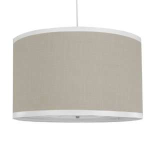  Oilo   Solid Large Taupe Cylinder Light: Home Improvement