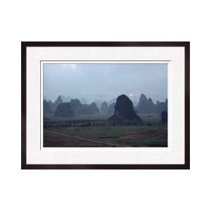  Limestone Peaks At Sunrise Xiang Ping China Framed Giclee 