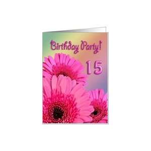  Invitation to a 15th Birthday party Card: Toys & Games