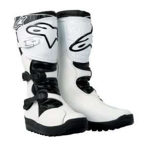  Alpinestars No Stop Trials Motorcycle Boots White 