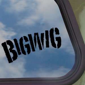  Bigwig Black Decal Truck Bumper Window Vinyl Sticker: Home 