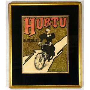  Hurtu Original Vintage Bicycle Poster 