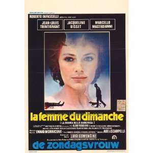 The Sunday Woman (1976) 27 x 40 Movie Poster Belgian Style A:  