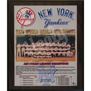   York Yankee Healy Plaque   1978 World Series Champs: Home & Kitchen
