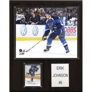 NHL Erik Johnson St. Louis Blues Player Plaque: Sports 