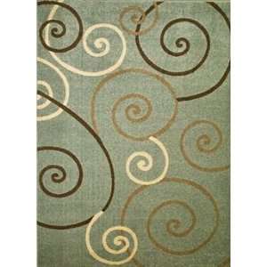  Concord Global Chester Scroll Blue   5 3 x 7 3: Home 