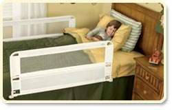 My Cute Babies   Regalo Hide Away Double Sided Bed Rail   White