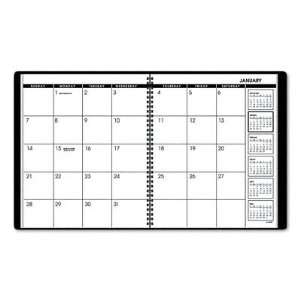  Unruled monthly planner with six month calendar reference 